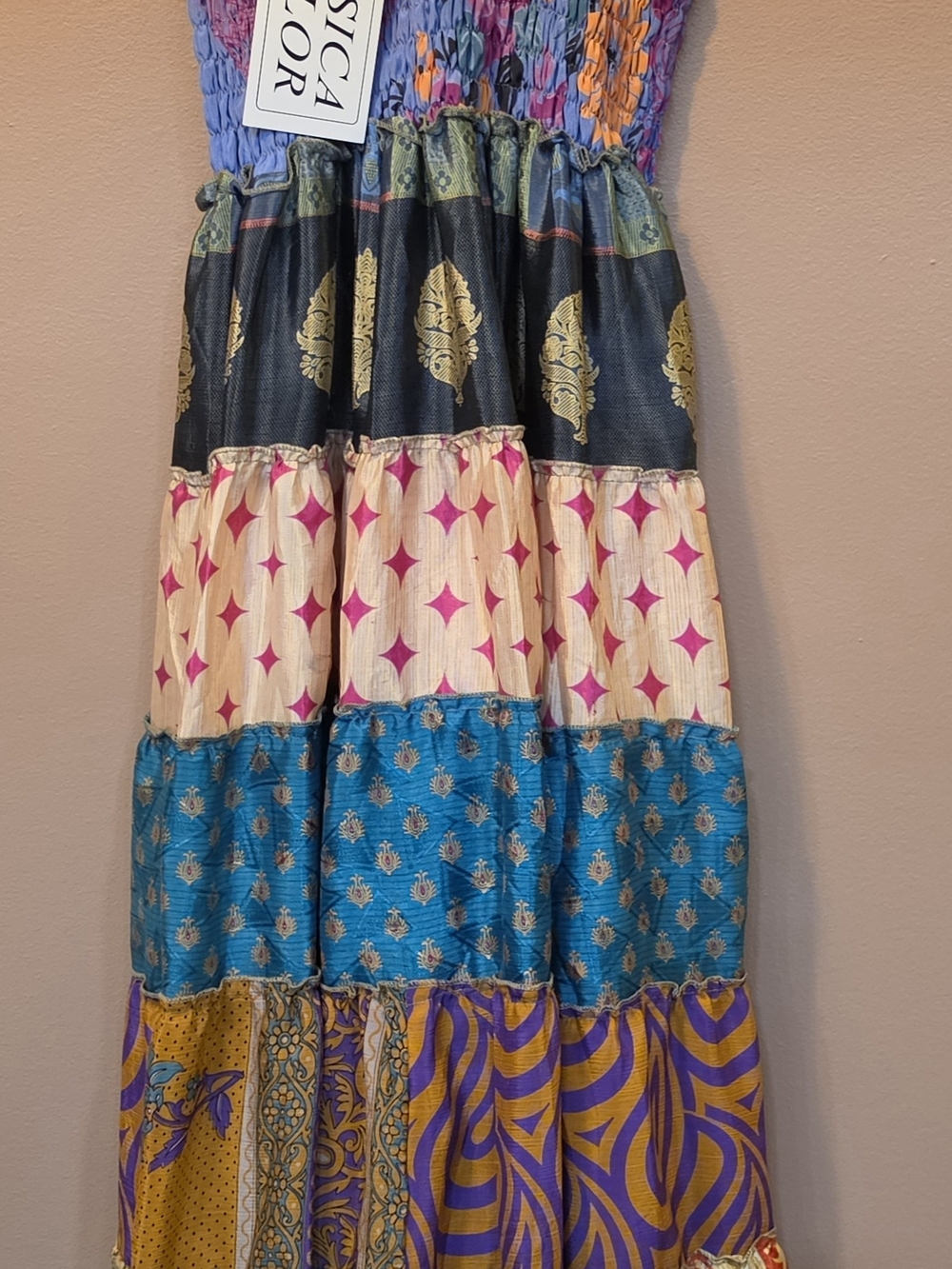Woman's Patchwork Boho Dress